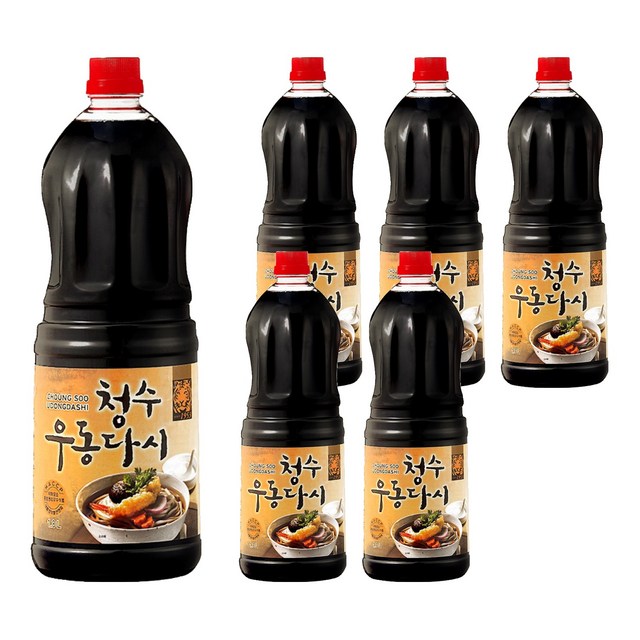 청수식품 우동다시 소스 1.8L 6개입, 국물요리 다시 대용품