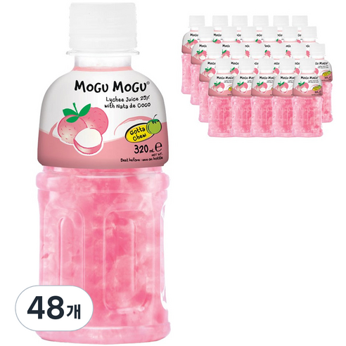 모구모구 과채음료 리치맛 320ml 48개, 태국산 대용량 과채주스 벌크 구매