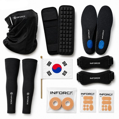 인포스 국토대장정 준비물 세트 블랙 라이트, 입대 전 장거리 행군 종주 준비 한 번에